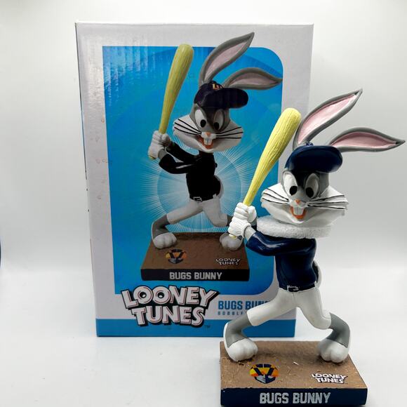 2023 Exclusive Las Vegas Aviators Bugs Bunny Baseball Bobblehead LooneyTunes NIB - Picture 1 of 7